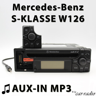 Mercedes W126 Radio Audio 10 CD MF2199 MP3 AUX-IN S-Class Becker Car Stereo CD-R