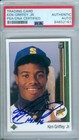 Ken Griffey Jr 1989 Upper Deck "HOF 16" #1 Autograph PSA DNA Authentic Auto