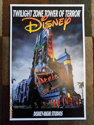 Disney World タワー・オブ・テラー　1994 　１オンス　純銀 1994 Disney Tower of Terror Twilight Zone 11x17 Poster | eBay