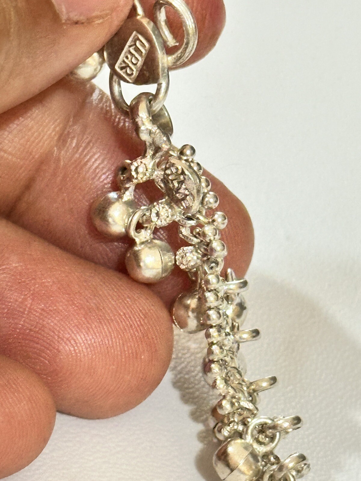 handmade solid sterling silver jingling bells Ank… - image 7