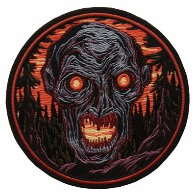 Bloody Werewolf Patch Iron-on Applique Halloween Badge Creature Spooky Legend