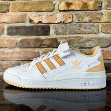 Adidas Forum Low Mens Size 10 Casual Shoes Sneaker Cloud White Pulse Amber New