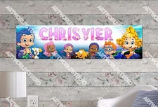 Personalized/Customized Bubble Guppies Name Poster Wall Art Decoration Banner
