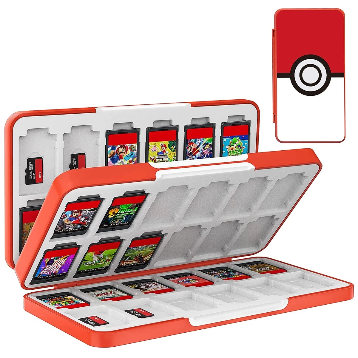 Game Card Case Nintendo Switch Cartridge Holder Storage Pokemon