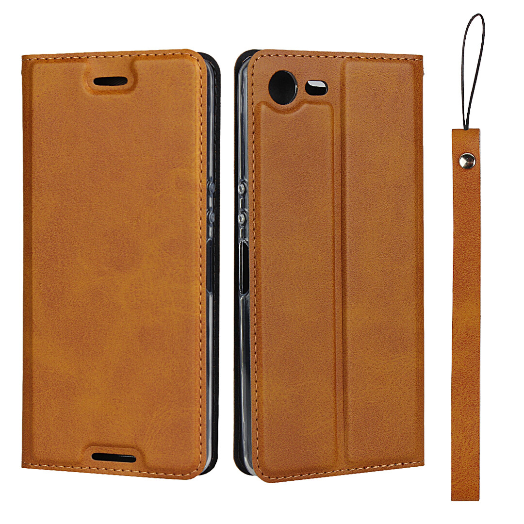 For Sony Xperia XZ4 Compact Magnetic Leather Phone Case Protector
