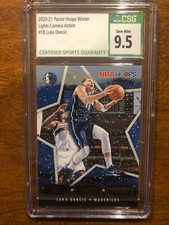 20-21 Panini Hoops Winter Luka Doncic Lights Camera Action #18 CSG 9.5 Gem Mint