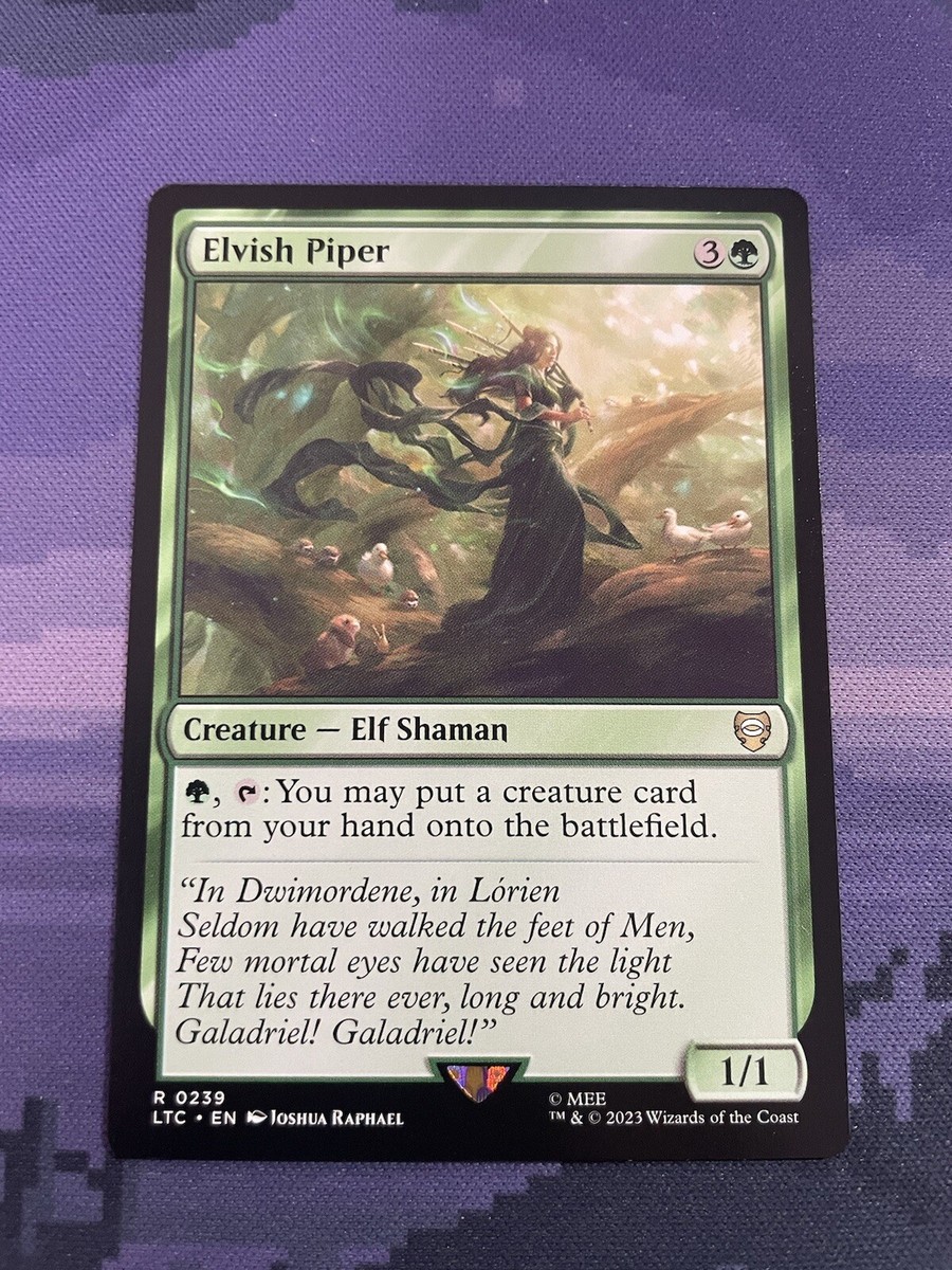 MTG 1x Elvish Piper Lord of the Rings Commander LOTR LTC U 0239 Magic Rare