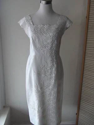 Linen Sheath Dress for Tea