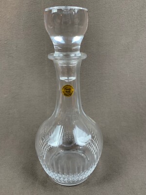 価格改定値下げ！CRYSTAL DECANTER Hawkes Crystal Decanter Sterling Silver Stopper Deep