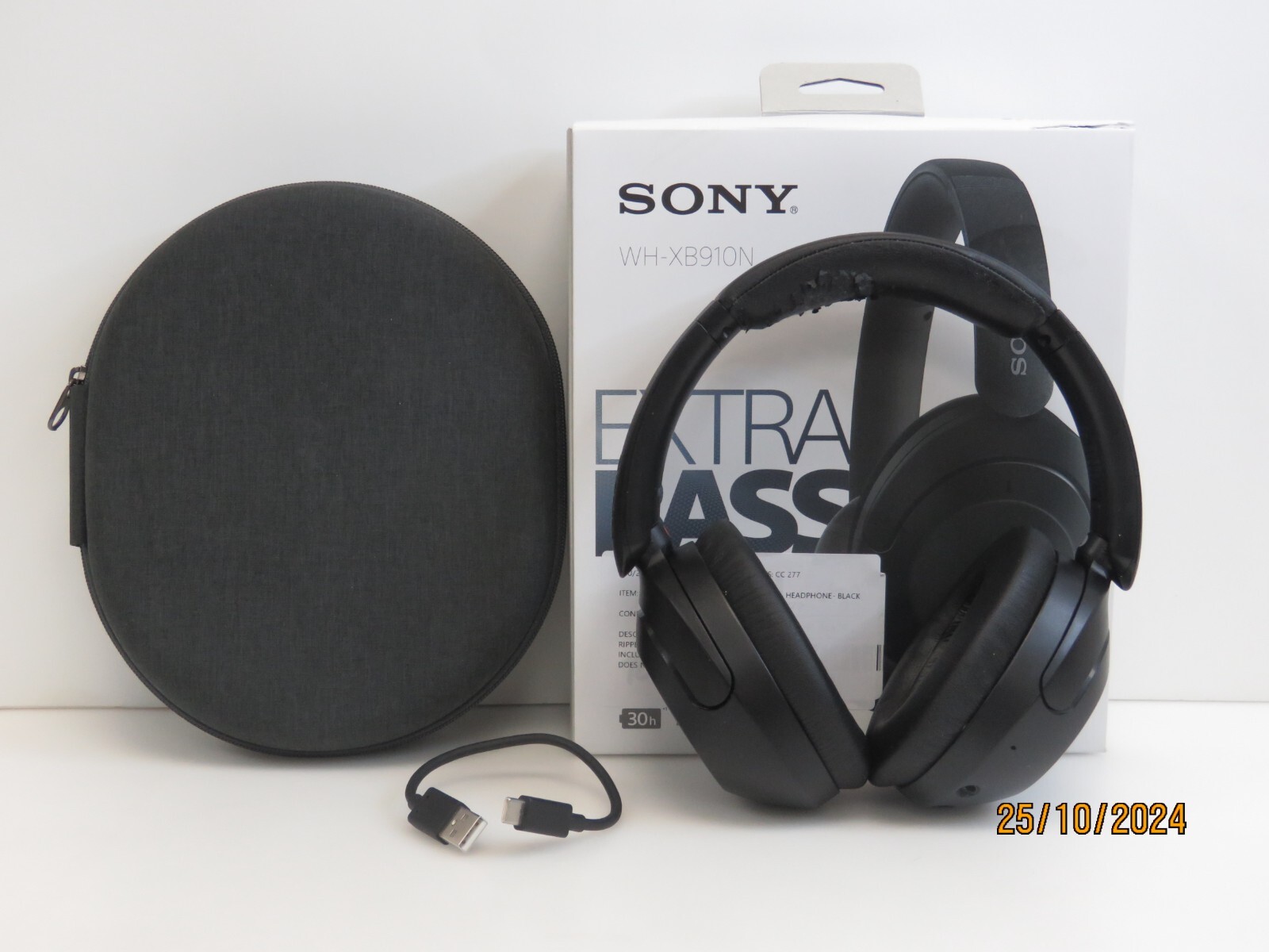 Sony WH-XB910N Bluetooth Noise Cancelling Wireless Headphones - Black [CC277]