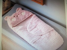 pottery barn/west elm cozy wearable bear blanket pink bear NIP snuggles them up