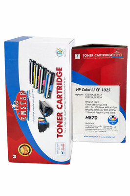 4 EMSTAR H870 Toner kompatibel mit HP 126A (CE310A, CE311A, CE312A, CE313A) Mult