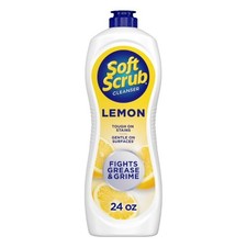 Soft Scrub All Purpose Cleaner 24oz Lemon Surface Cleanser Kitchen Bathroom 0.17 per fl oz
