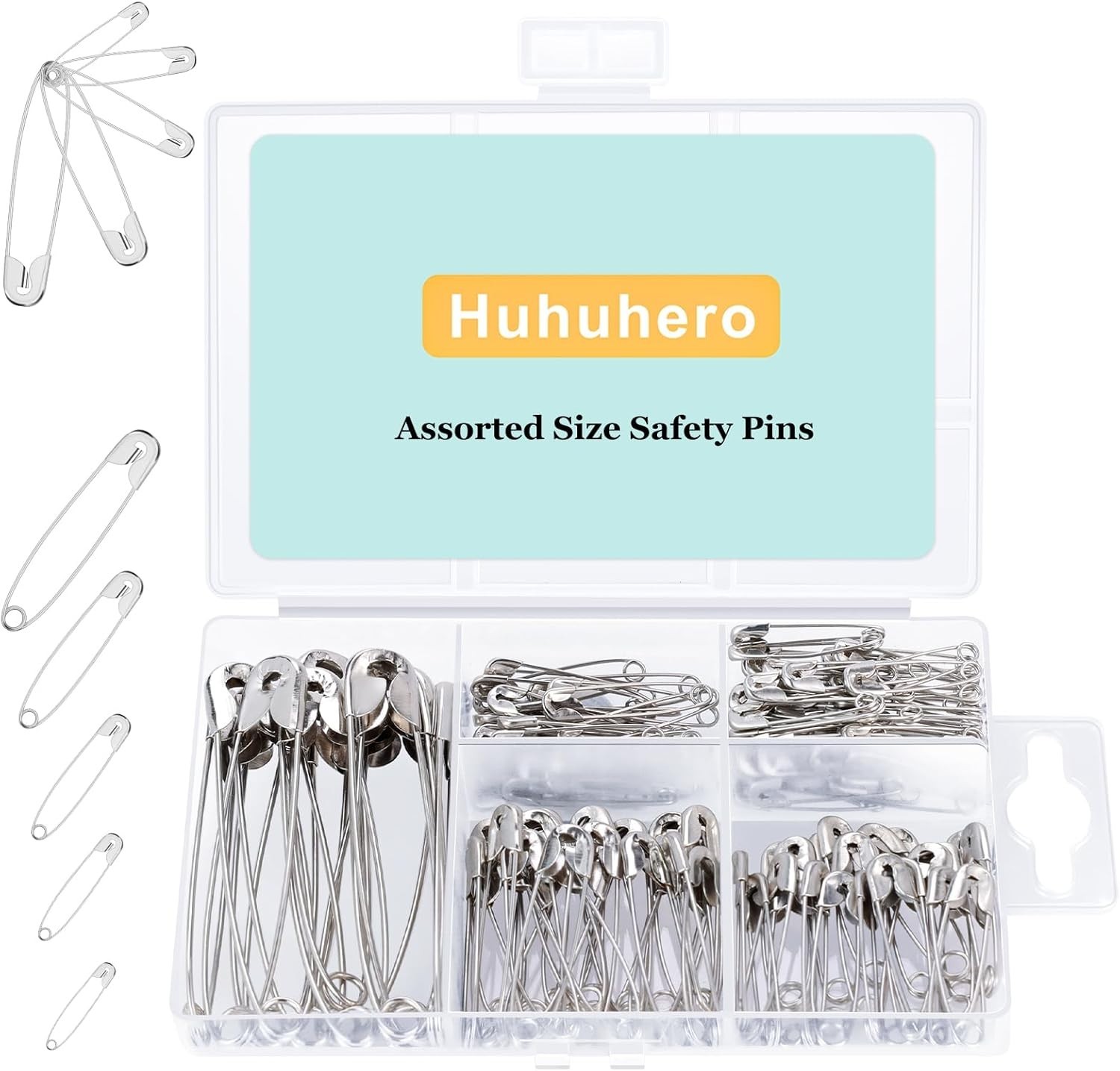 Durable 160Pcs Safety Pins Assortment - Perfect for Sewing, Crafting & Costumes