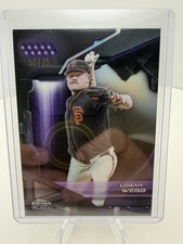 2026 Topps Chrome Black Logan Webb #166 Purple Refractor #58/75