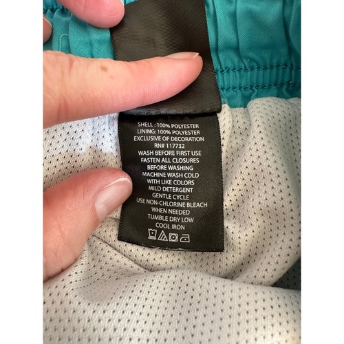 Zero Exposure Boys Blue and Black Lined Drawstring Swim Shorts Size 6 - Picture 2 of 8