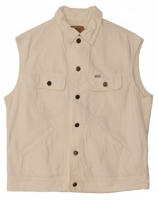 RIFLE Herren Utility Weste IT 50 Large weiß Baumwolle AO07