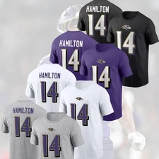 HOT NEW 2025! Kyle Hamilton #14 Baltimore Ra.vens Name & Number Fan Apparel Gift