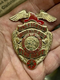 Shoalwater Bay Indian Nation Fire Department Badge Washington State