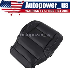 Driver Bottom Leather Seat Cover Black For 2014-2019 Chevy Silverado 1500 2500hd