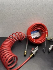 Semi Truck Air Hose Tire Inflator Kit 3/8 in. x 50 ft. with Glad Hand and Chuck