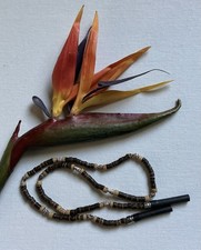 Brown/black Glasses Chain Lanyard Eyewear Retainer Strap with Natural Shell...