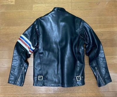 Schott 671 Single Rider's Jacket Horsehide Easy Rider Black Size