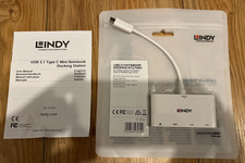 Lindy USB 3.1 Typ C Mini Dockingstation HDMI/RJ45/PD 4 in 1 BRANDNEU