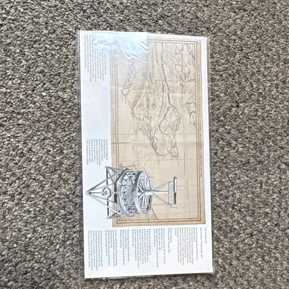 Royal Mail GB Maps Stamp Presentation Pack 4 MNH FDI 1991-2000 19-39p ...