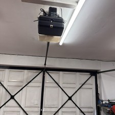 Electric double up and over garage door used