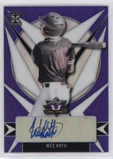 2021 Leaf Valiant Purple 50/50 Wes Kath #BA-WK1 Auto 1y9