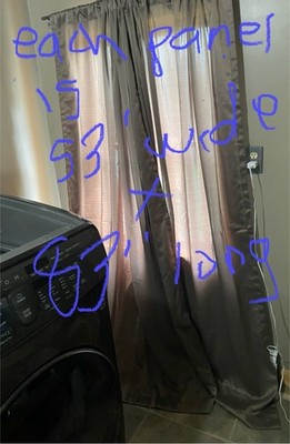 Set Of Taupe Curtains