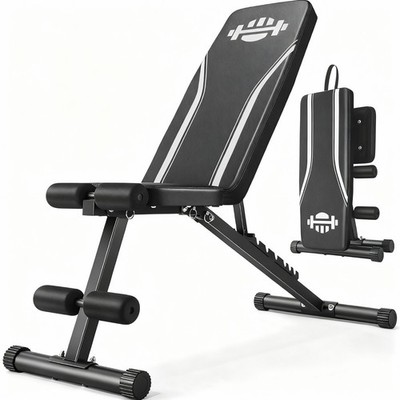 660lb Heavy Duty Adjustable Weight Bench for Full Body w/ 8 Adjustable Backrests