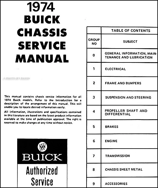 1974 Buick Negozio Manuale E Corpo Riparazione CD Riviera Lesabre Ripiano Secolo - Immagine 2 di 3