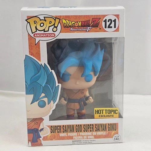 Funko Pop Super Saiyan God Super Saiyan Goku DBZ #121 Hot Topic Exclusive