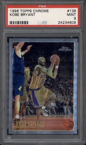 1996 Topps Chrome #138 Kobe Bryant RC Rookie PSA 9