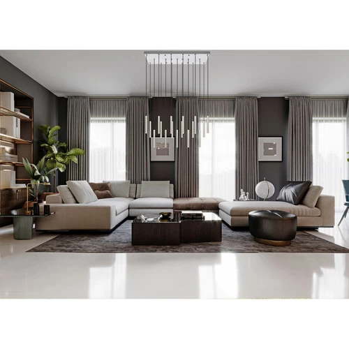 23 Light Linear Chandelier - Picture 6 of 6