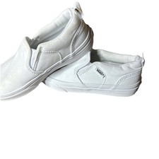 Vans Slip-On Skate Shoe  Size Y 1 White
