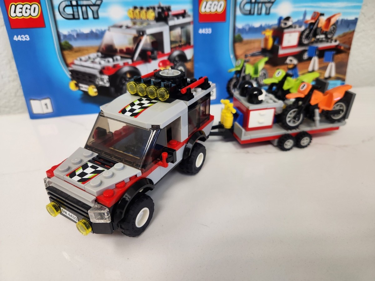 LEGO 4433 Dirt Bike Land Cruiser 4X4 *100% COMPLETE* truck racing