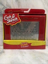 Etch A Sketch Red Drawing Toy Original Magic Screen Draw  Shake To Erase NEW