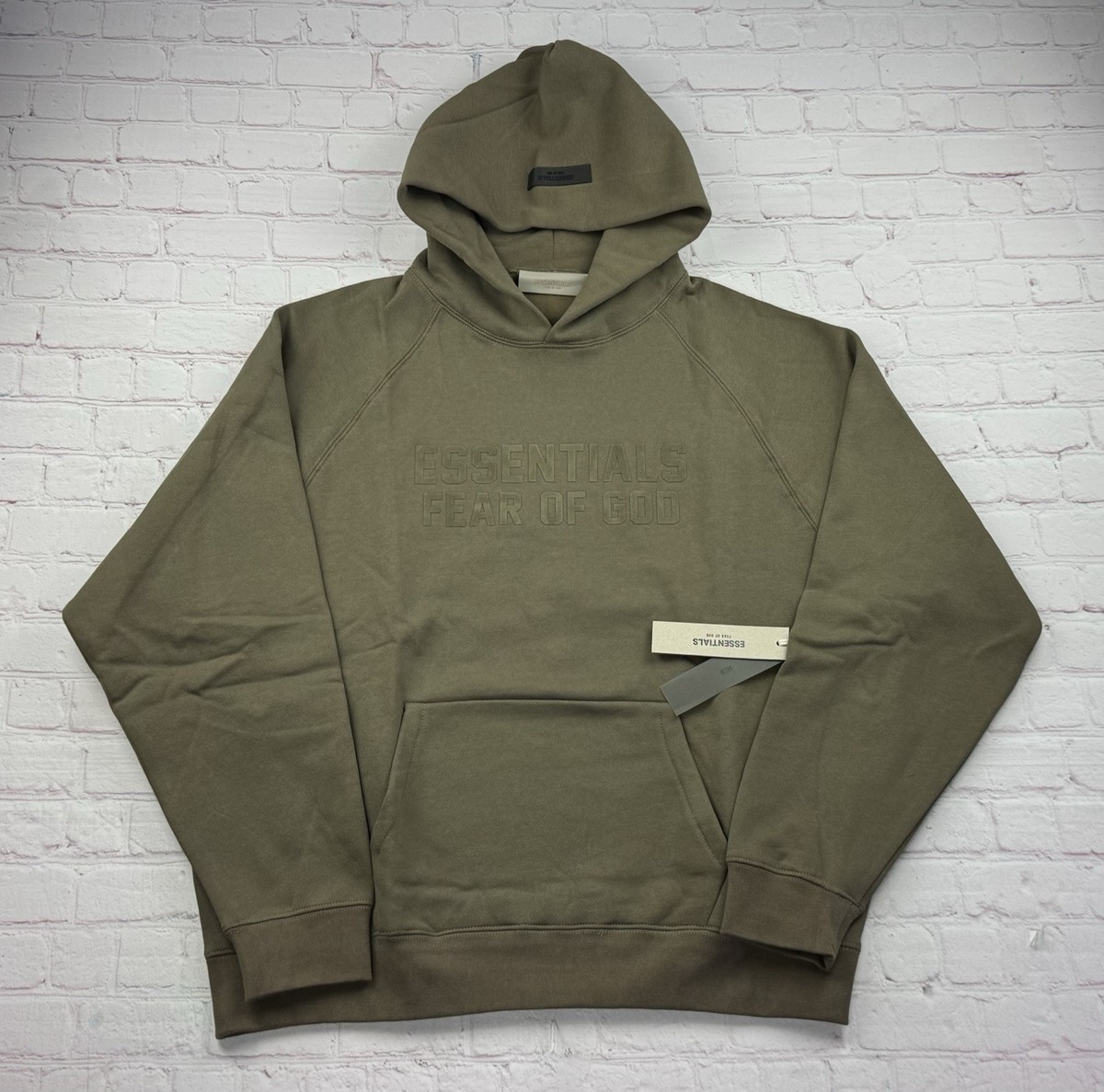 Sale‼️FEAR OF GOD ESSENTIALS グリーン ニットフーディ
