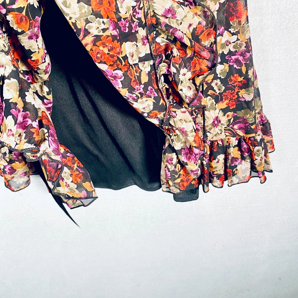 Vintage Jessica Howard y2k Dress Womens M Multicolor Pleated Belted Whimsy Goth - Image 3 of 4