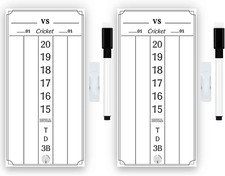 DIMBOI 2 Pcs Dry Erase Darts Scoreboard, Dart Scoreboard PET Stickers for Broken