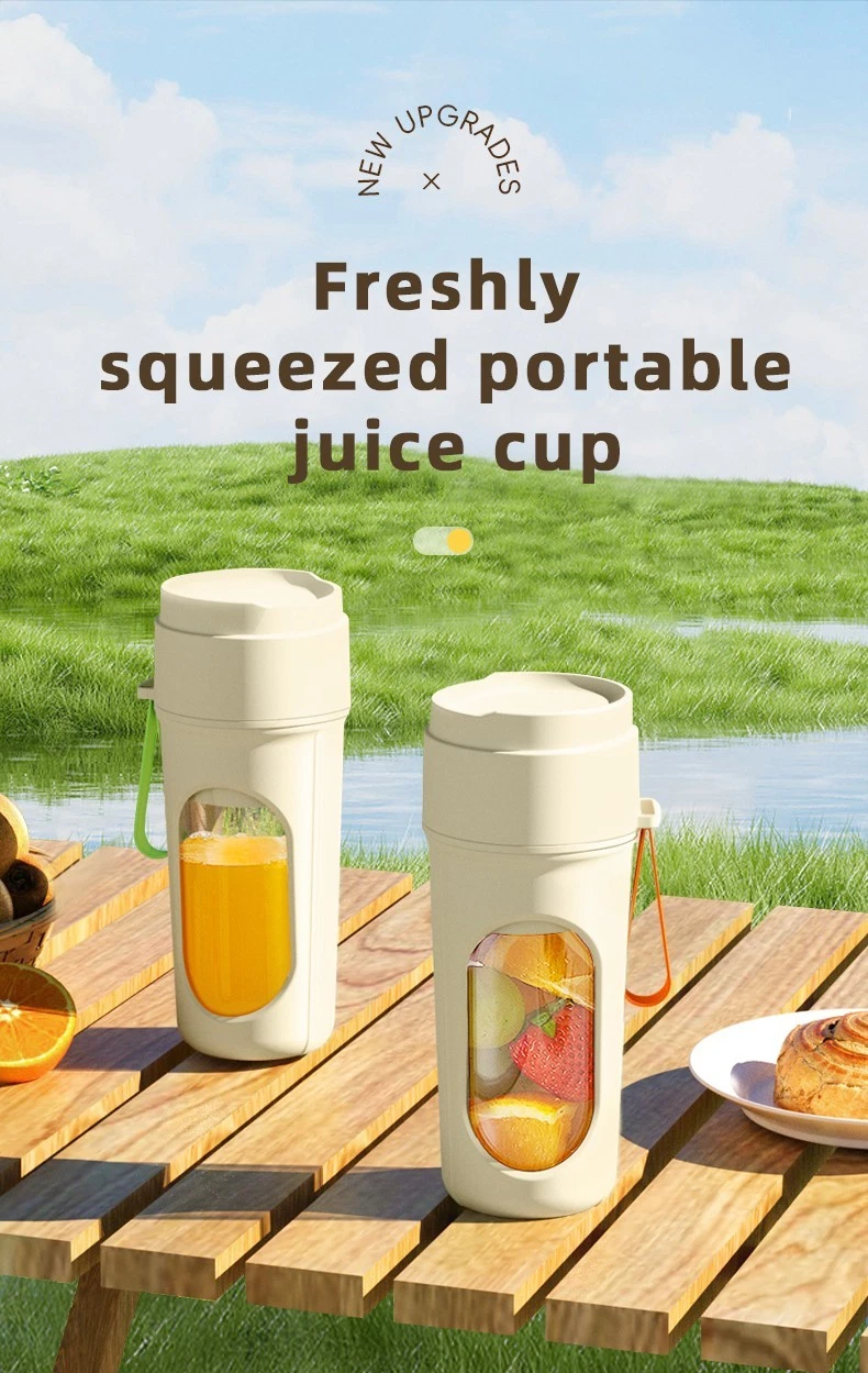 Portable Blender Juicer Cup USB Rechargeable Smoothies Mixer Fruit Milkshakes