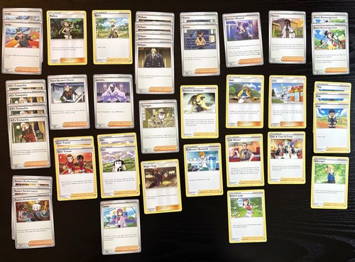 Pokemon TCG 41 Card Supporter Trainer Lot Cynthia Rosa Roxie Acerola Mallow