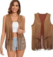 Womens Fringe Vest 60s 70s Hippie Vest Or Western Wear Never Worn