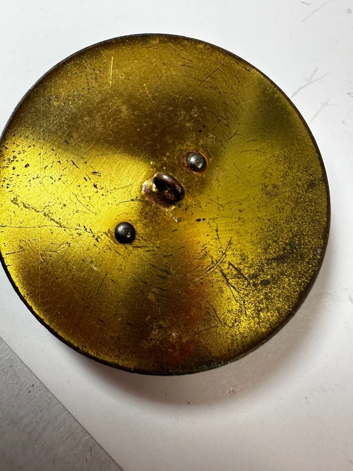 Vintage Button Bakelite Red Carved Face Profile Cameo AS IS DAMAGED CRAFT - Image 4 of 4