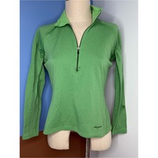 Patagonia Bright Green Fleece Insulated 1/2 Zip Pullover Made in USA Size Medium