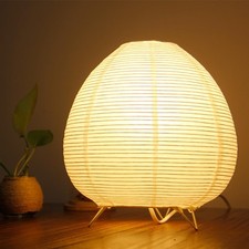 Table Lamp Paper Standing Lamps Rice Paper Shade Bedroom Livingroom Egg