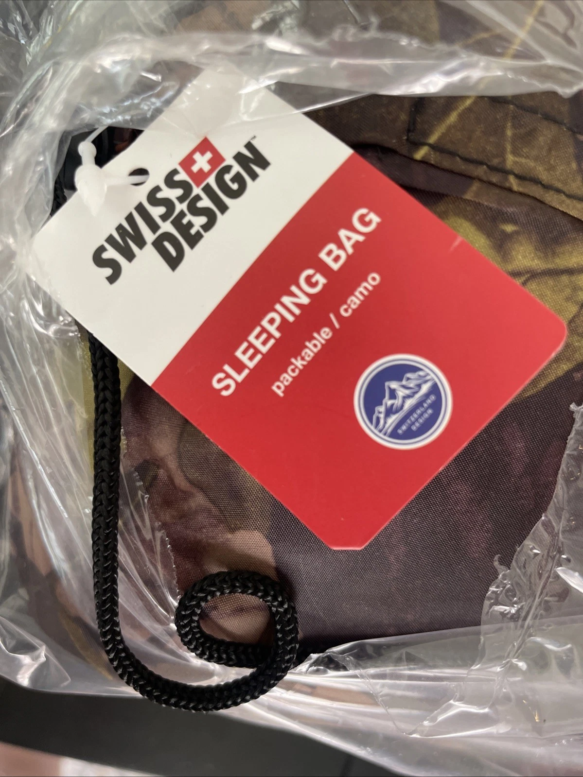 Swiss Design Camo Sleeping Bag NEW 3lbs Camping Hunting Hiking